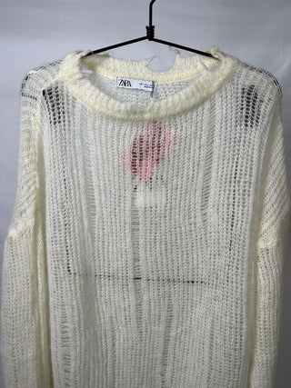 Fluffy Cutting Sweater