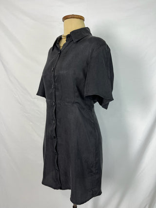 Silky Button Down Dress
