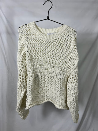 Cream Wide Sweater