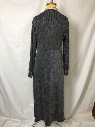 Vertical Silver Dress