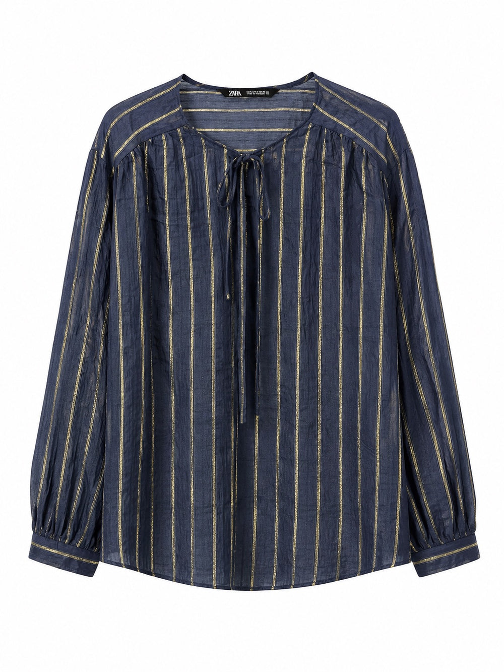 Metallic Striped Blouse