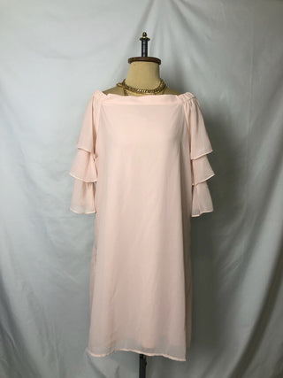 Off-shoulder Sleeve Ruffle Dress