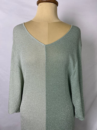 Two-Tone Sage Dress