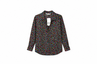 Techno Floral Print Chemise