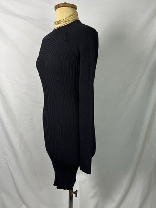 Backless Ribbed Dress