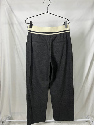 Contrast Waistband Wide-Leg