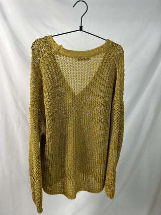 Open-Knit V-Cardigan