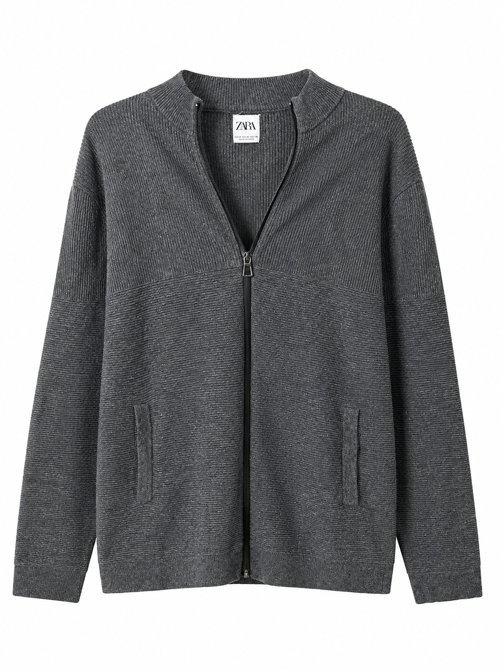Textured Zip-Up Jacket