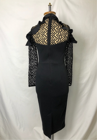 Fishnet Ruffle Dress