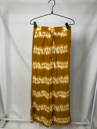 Mustard Tie-Dye Palazzo Pants