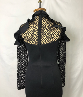 Fishnet Ruffle Dress