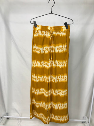Mustard Tie-Dye Palazzo Pants