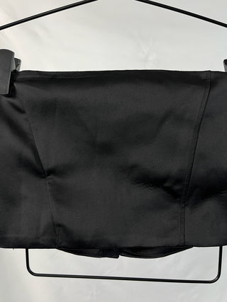 Midnight Satin Bandeau Tube Top