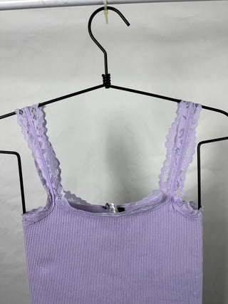 Lilac Ribbed Bodysuit