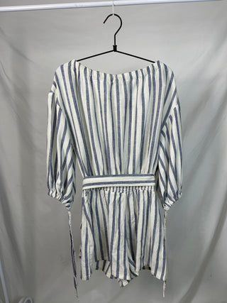 Striped Off shoulder Jumper