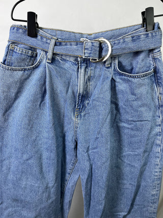 Chambray Jeans With Belt