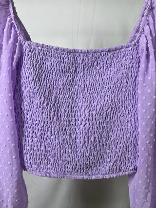 Lavender Smocked Croptop