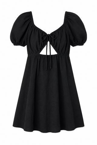 Puffy Shoulder Dress