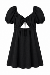 Puffy Shoulder Dress