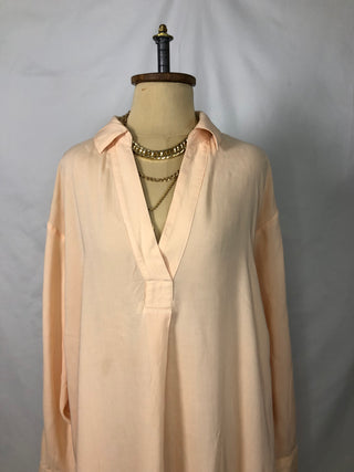 Peachy Collared Dress