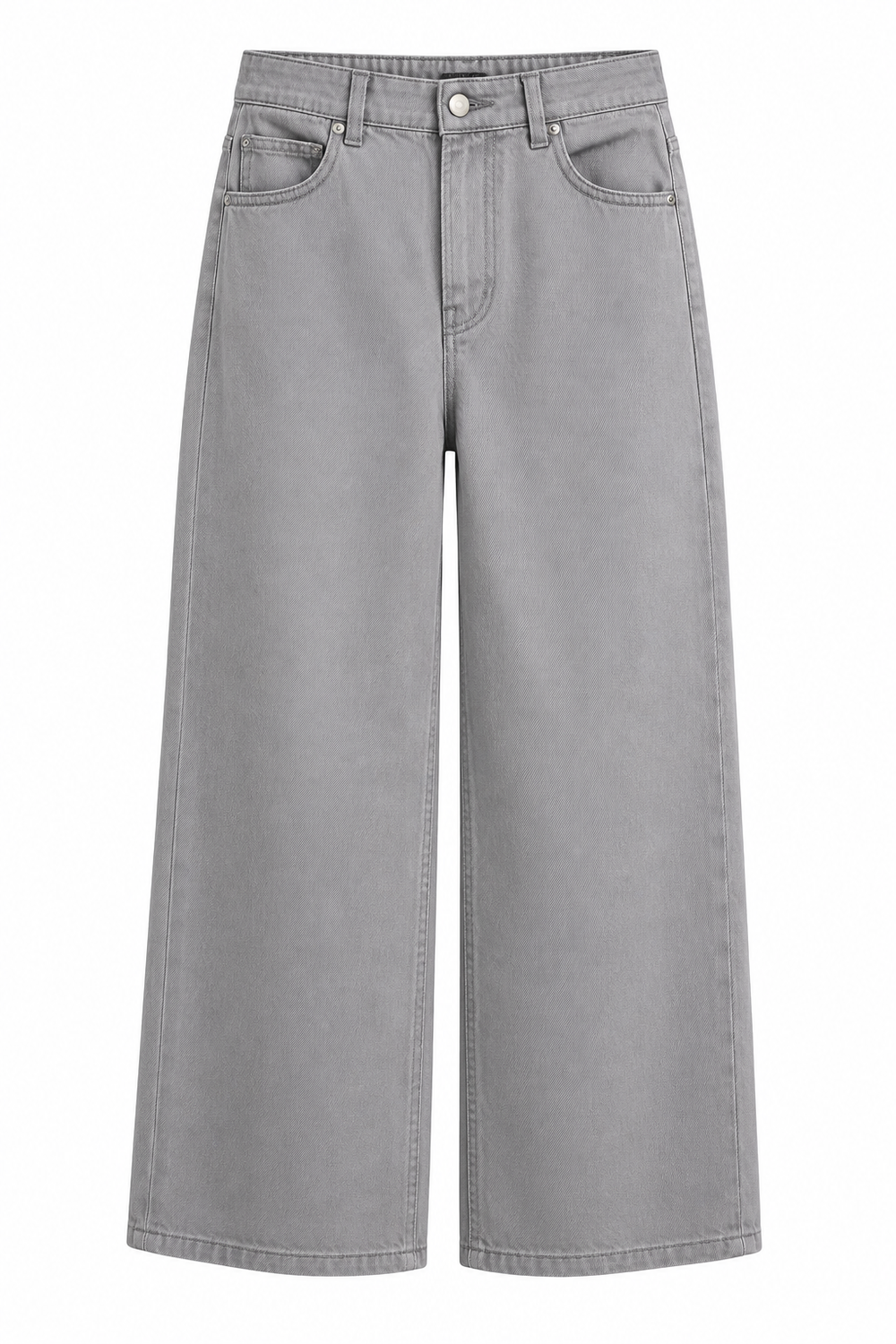 Light Ash Wide-Leg Jeans