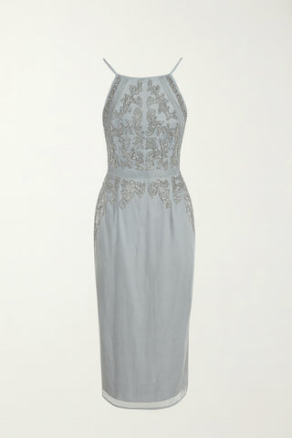 Halter Silver Shine Dress