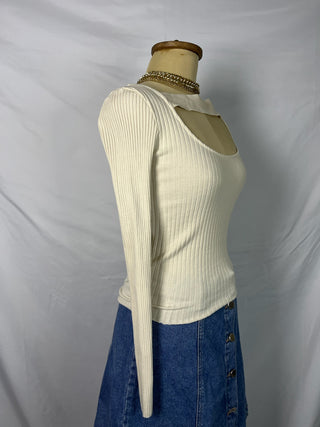 Cutout Knit Top