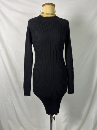 Backless Ribbed Dress