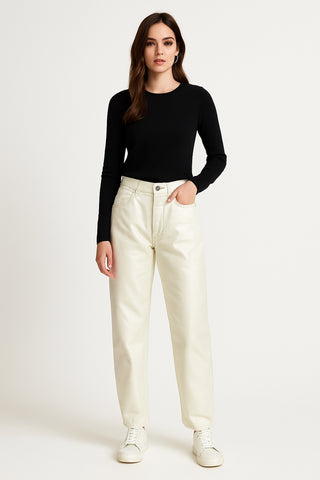 Shimmery Slouch Jeans