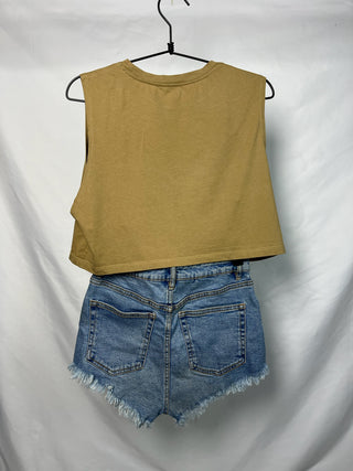 Classic High Waist Denim Shorts