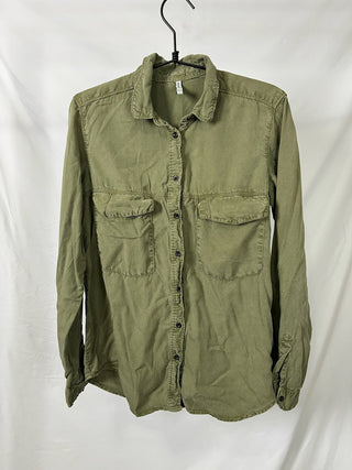 Olive Button-Up Shirt