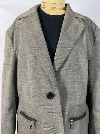 Checked Tailored Blazer