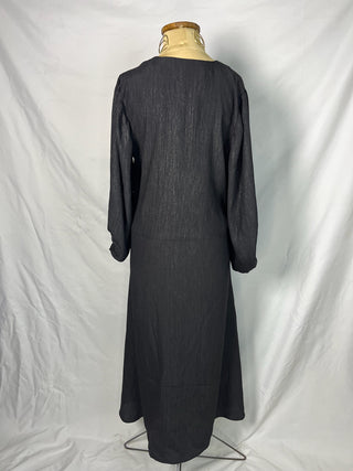 Metallic V-Necked Dress