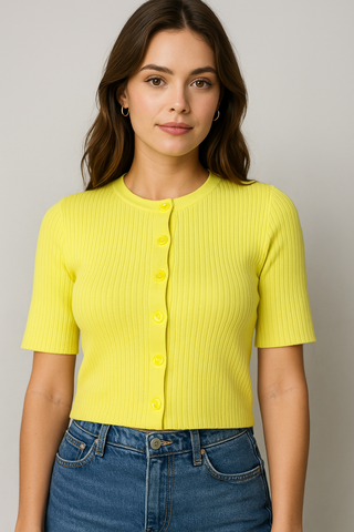 Neon Ribbed T-Shirt