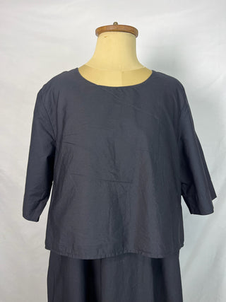 Dark Two-Layered Dress