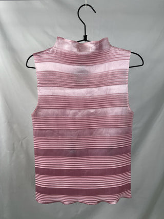 Metallic Mock Neck Top