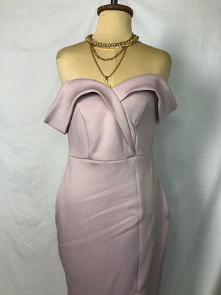 Off-Shoulder Slit Dress