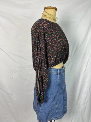 Y2K Mini Floral Blouse