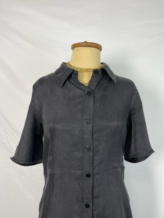 Silky Button Down Dress