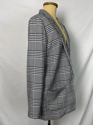 City Chic Plaid Blazer