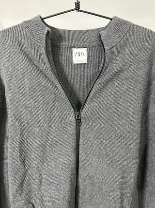Textured Zip-Up Jacket