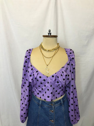Polka dot Heart Top