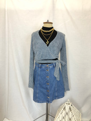 Pilaties Wrap Sweater Top