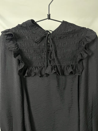 Smocked Ruffle Chest Blouse