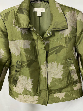 Floral Jacquard Cropped Jacket