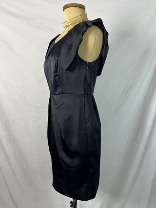 Satin Sculpted Midi Dress