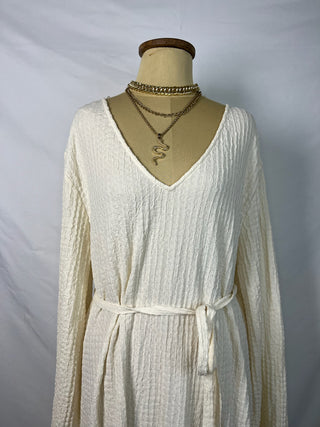 Creamy Textured Dress