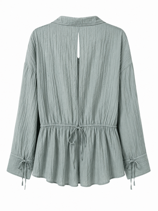 Open-Back Collared Chemise