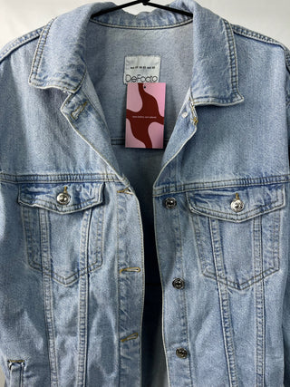 Oversized Light Wash Denim Jacket
