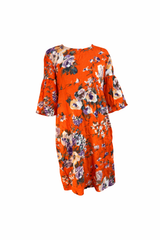 Floral Orange Dress